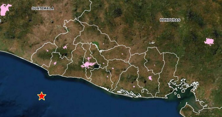 Sismo de 3.7 sacudió esta tarde la costa de Sonsonate